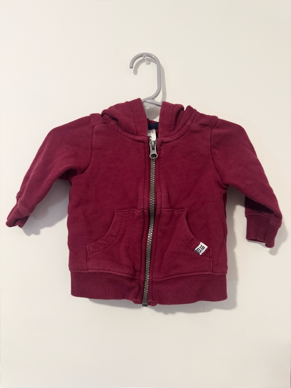 Infant Boys Red Dinosaur Scaled Hooded Sweatshirt